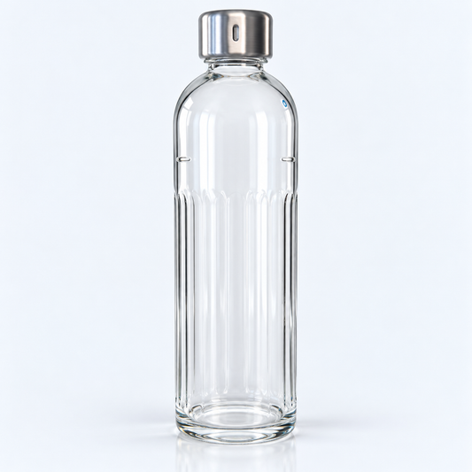 Minairal fluted glass bottle for the Soda Maker