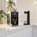 machine minairal air to water and soda maker in the kitchen