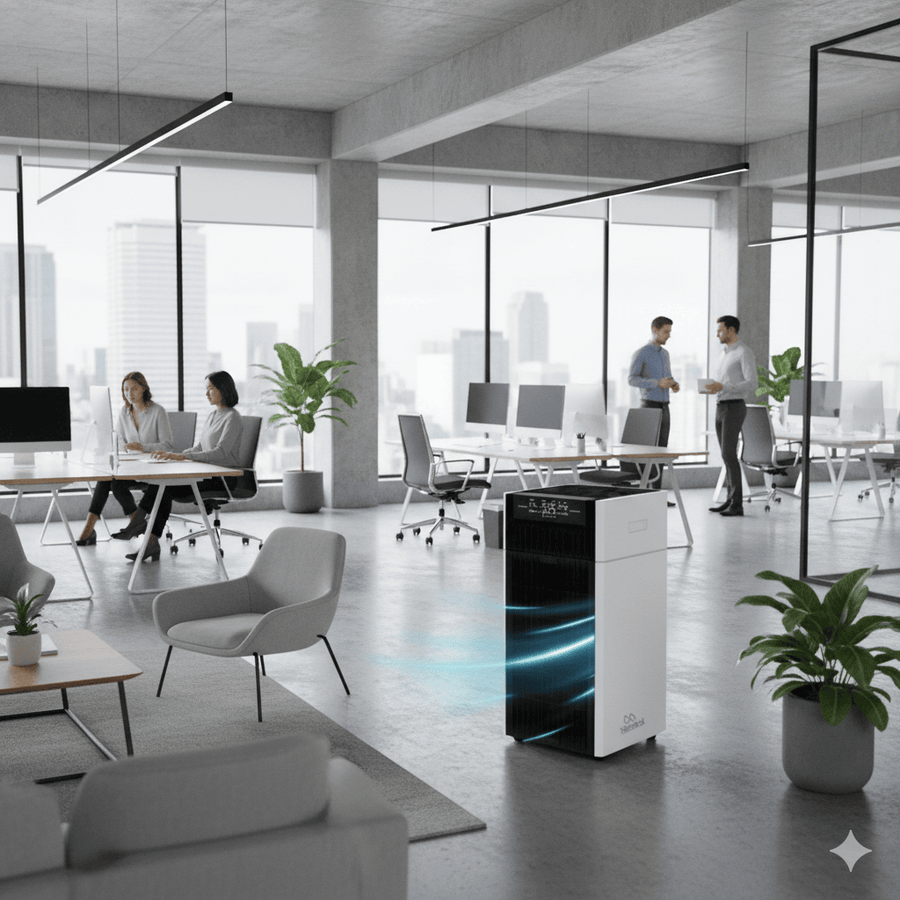 AP-100M high-performance air purification system for large and high-traffic spaces