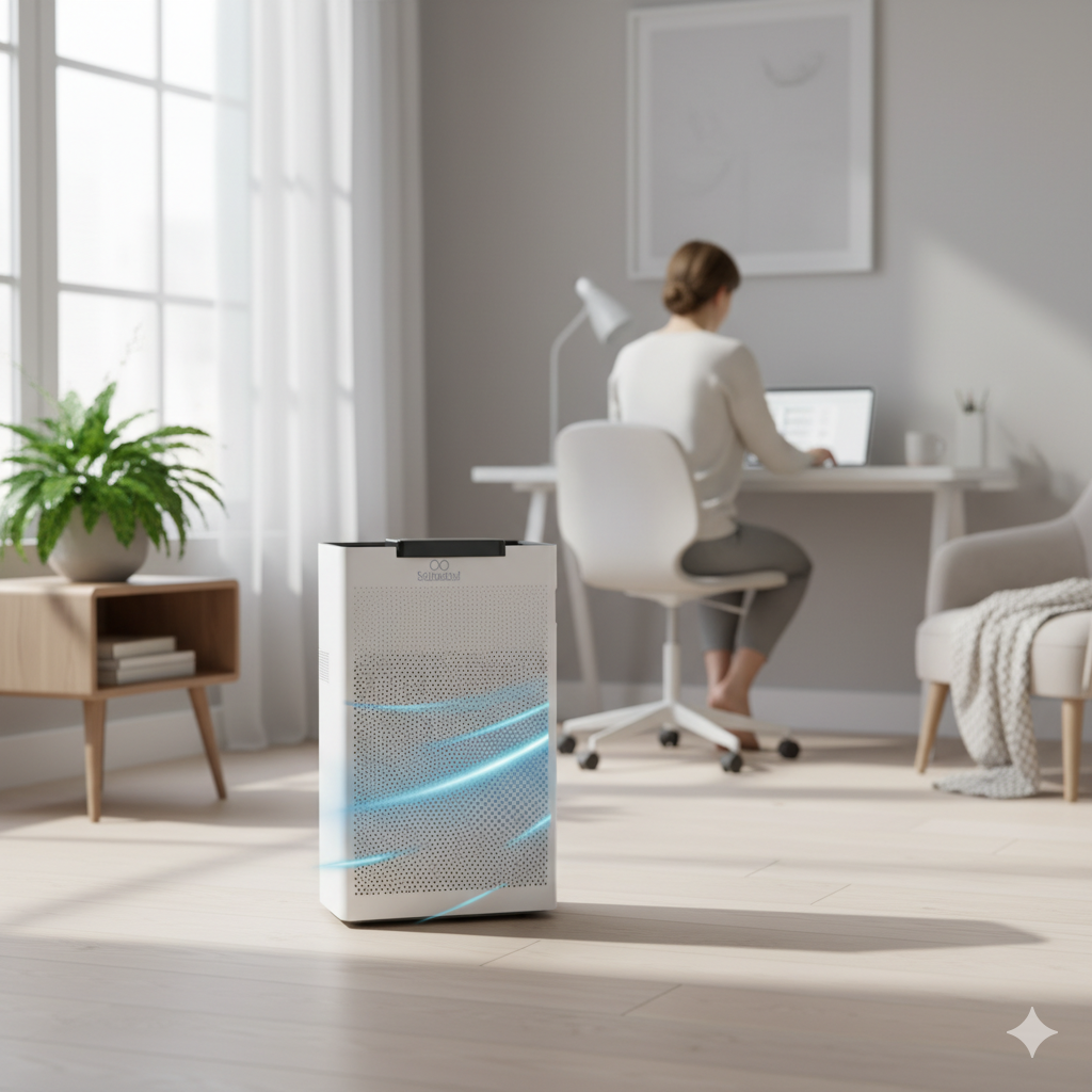 AP-22M air purification system used in a home or small office environment