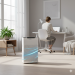 AP-22M air purification system used in a home or small office environment