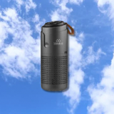 Close-up of AP-Car air purifier filtration system removing dust and odors