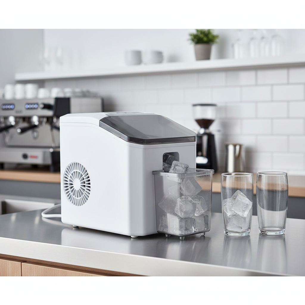 Ice cube maker designed for fast and continuous ice production