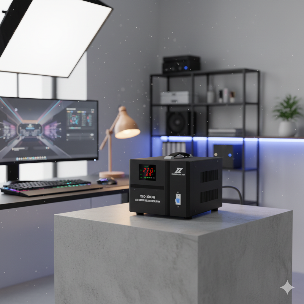 Voltage regulator installed to protect equipment from voltage fluctuations